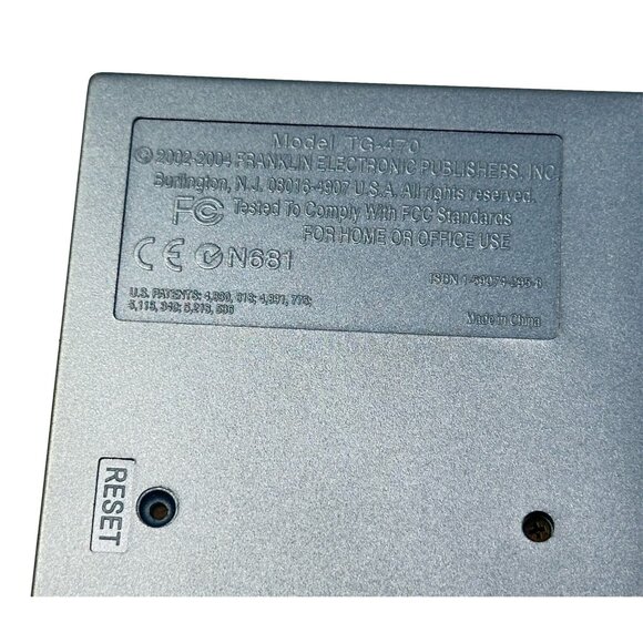 Franklin TG-470 12 Language Translator European Travel Technology Dictonary - Picture 6 of 10